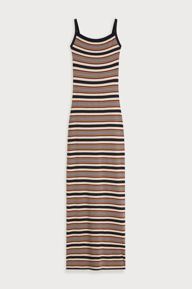 Erika Maxi Dress Luis Stripe Faded Butter