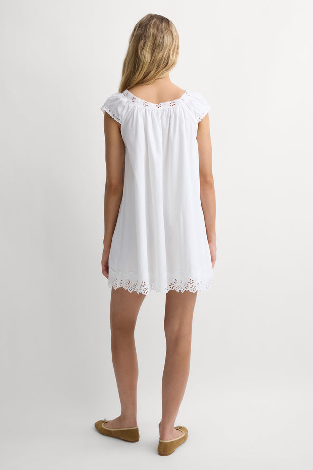 Arcadia Mini Dress Esperanza Lace Antique White