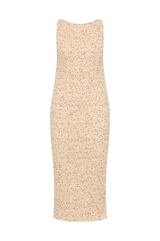 Sorella Midi Dress Linnea Dot Panna