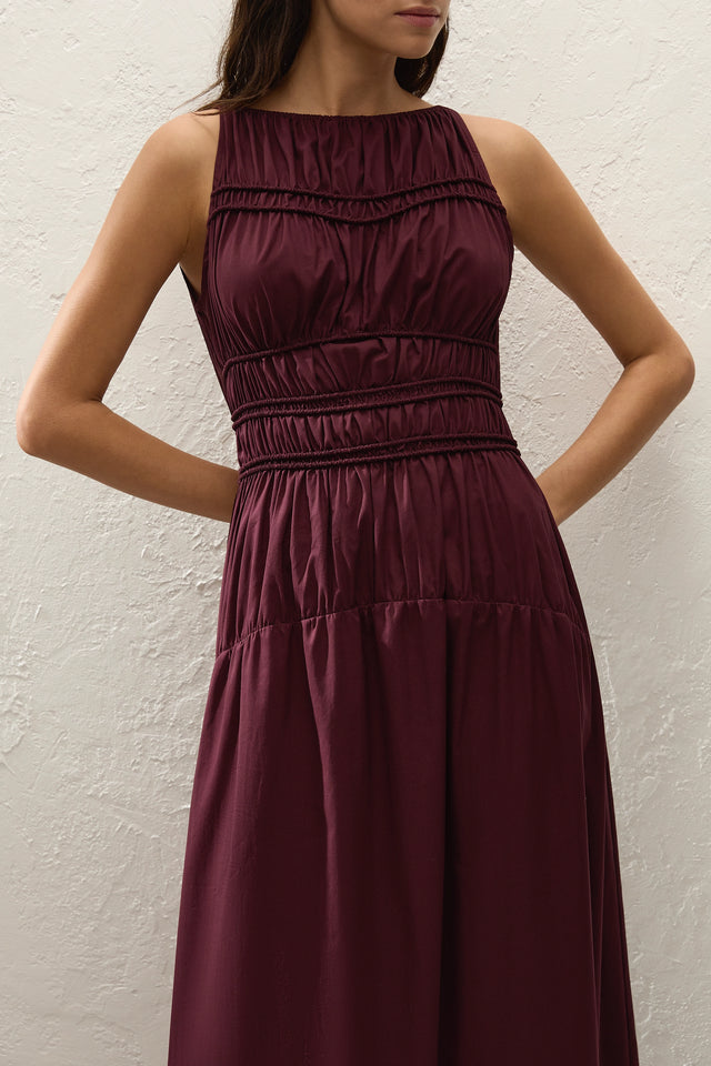 Yael Midi Dress Mulberry