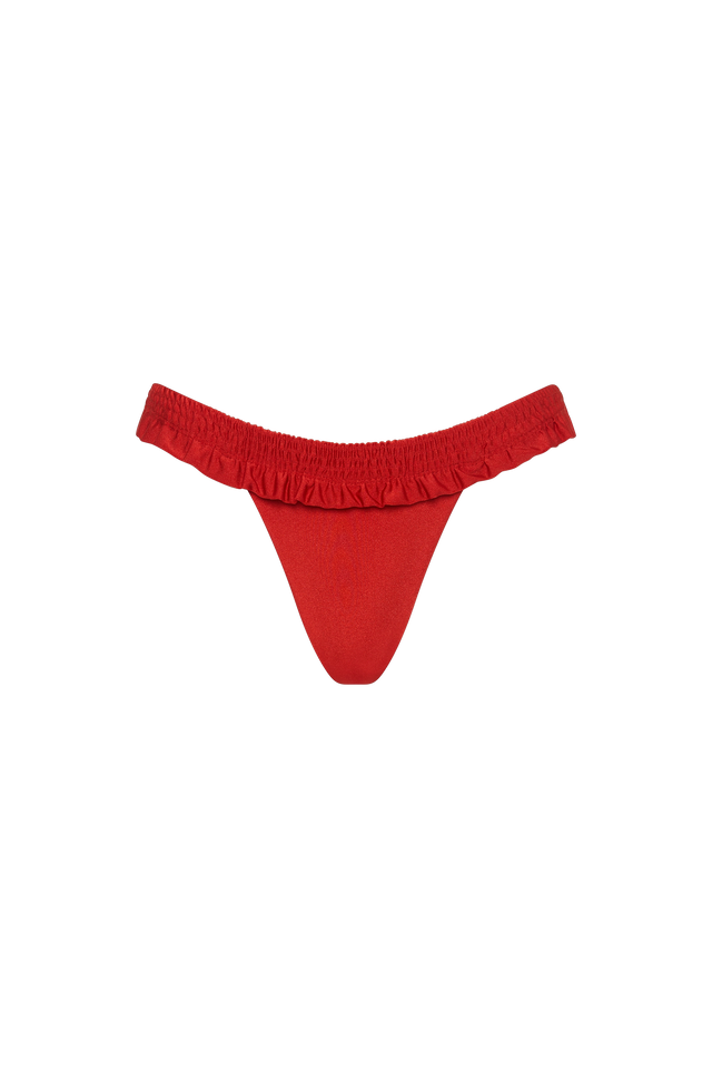 Alma Bikini Bottom Scarlet