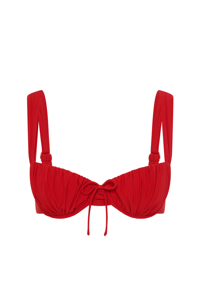 Dinard Bikini Top Red