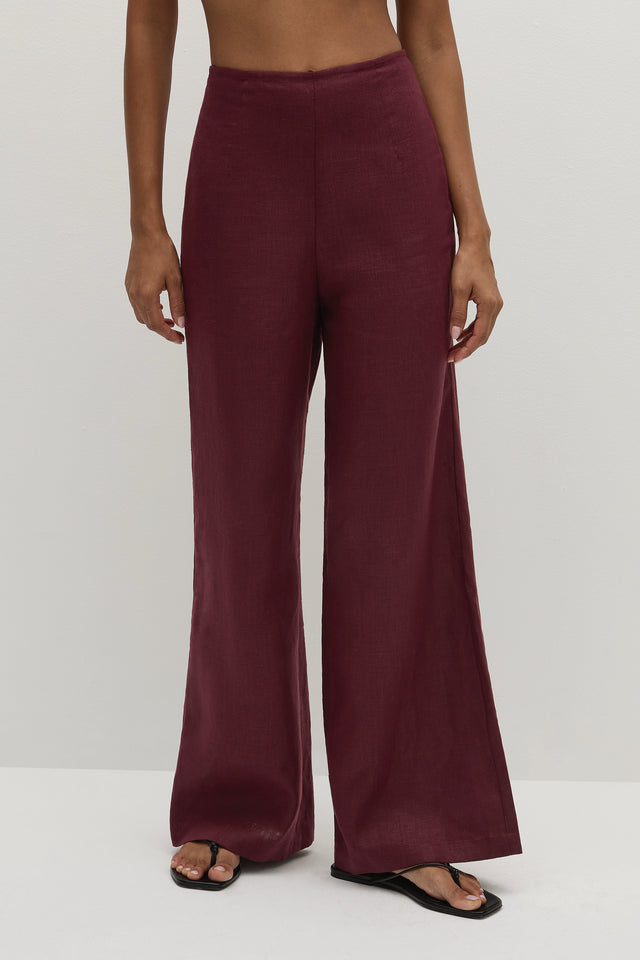 Syna Pant Bordeaux