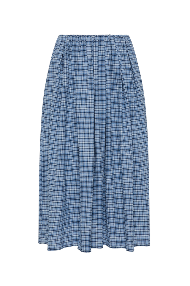Agora Skirt Vintage Blue Check