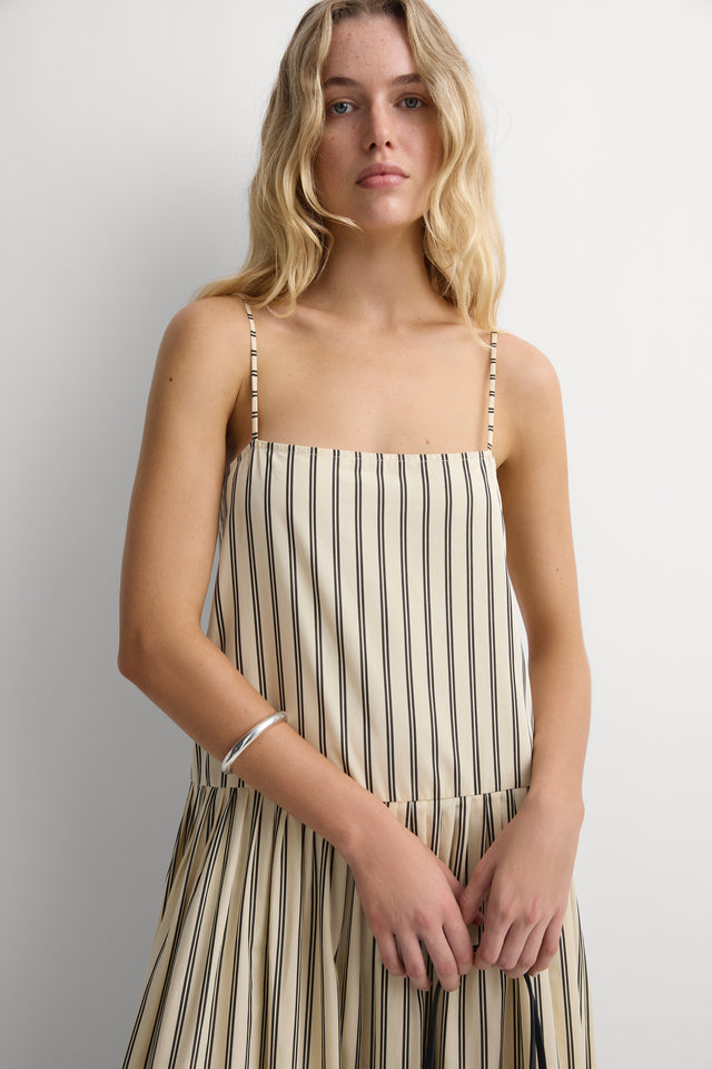 Alda Maxi Dress Bodega Stripe Sand