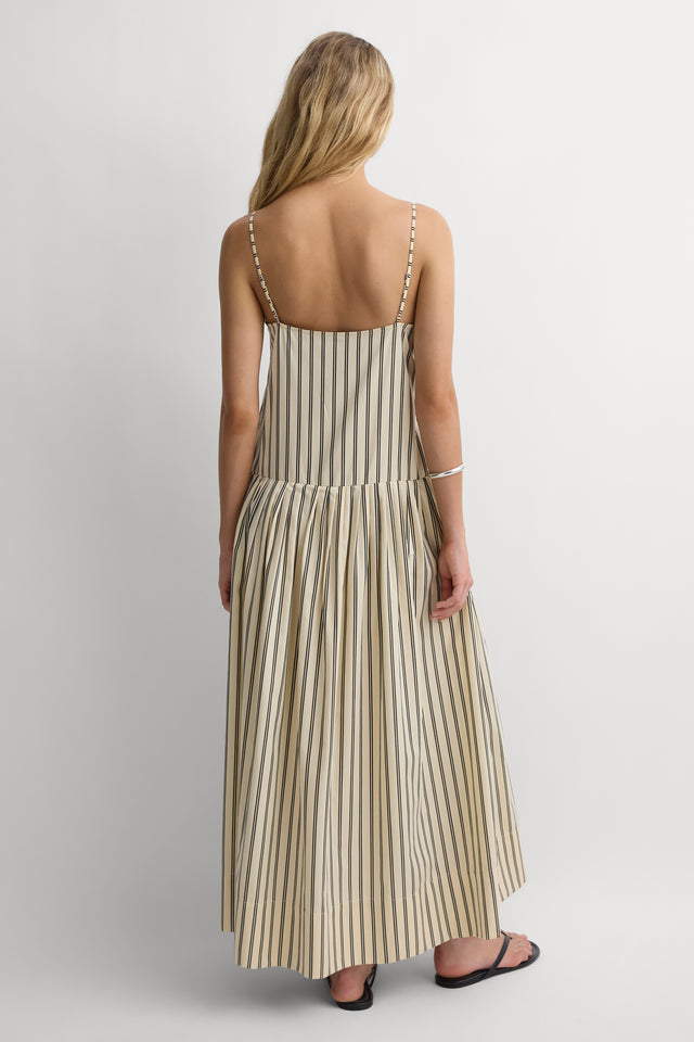 Alda Maxi Dress Bodega Stripe Sand