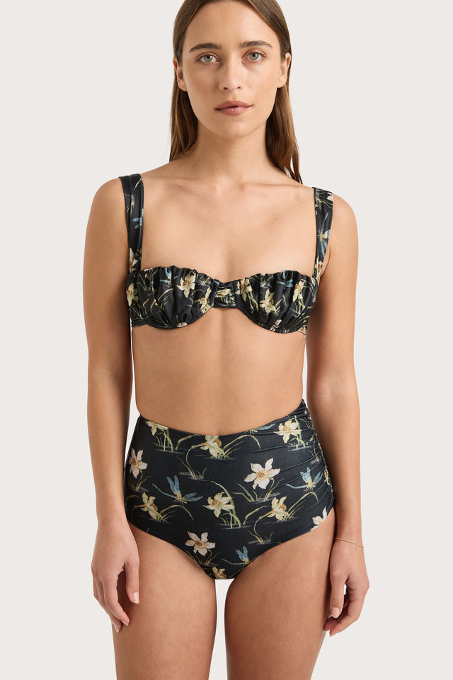 Emily Bikini Top Daffodil Print