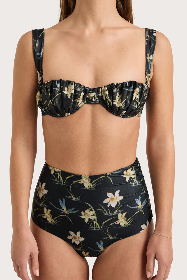 Emily Bikini Top Daffodil Print