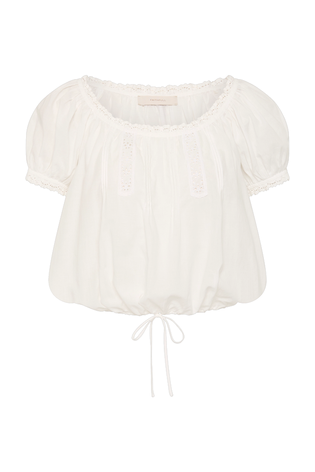 Gabi Top Fernanda Lace Antique White