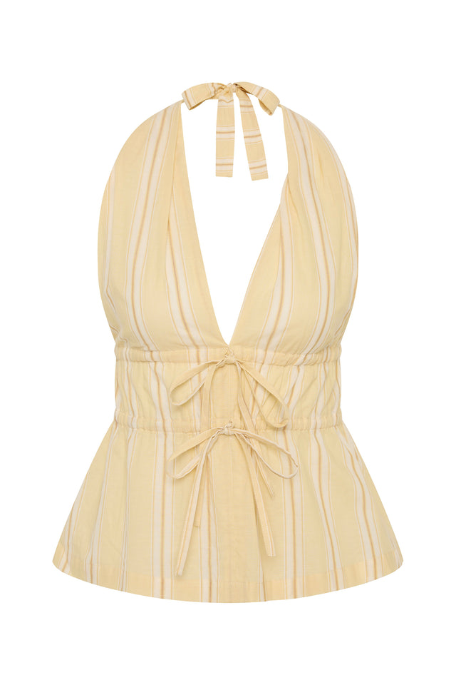 Ermita Top Ombre Stripe Faded Mustard