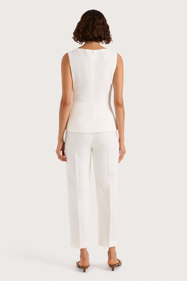 Claudine Pant White