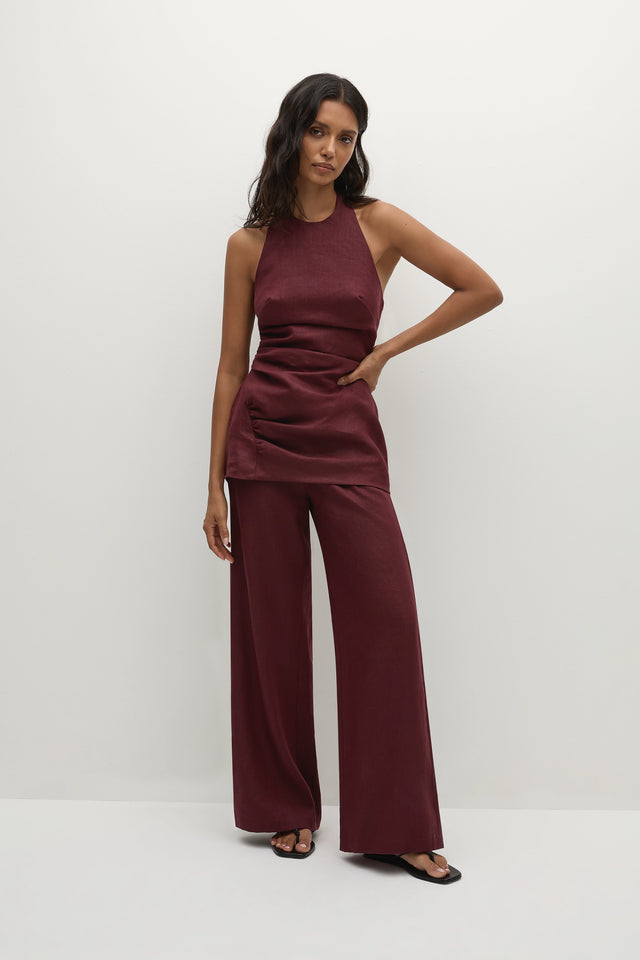 Syna Pant Bordeaux
