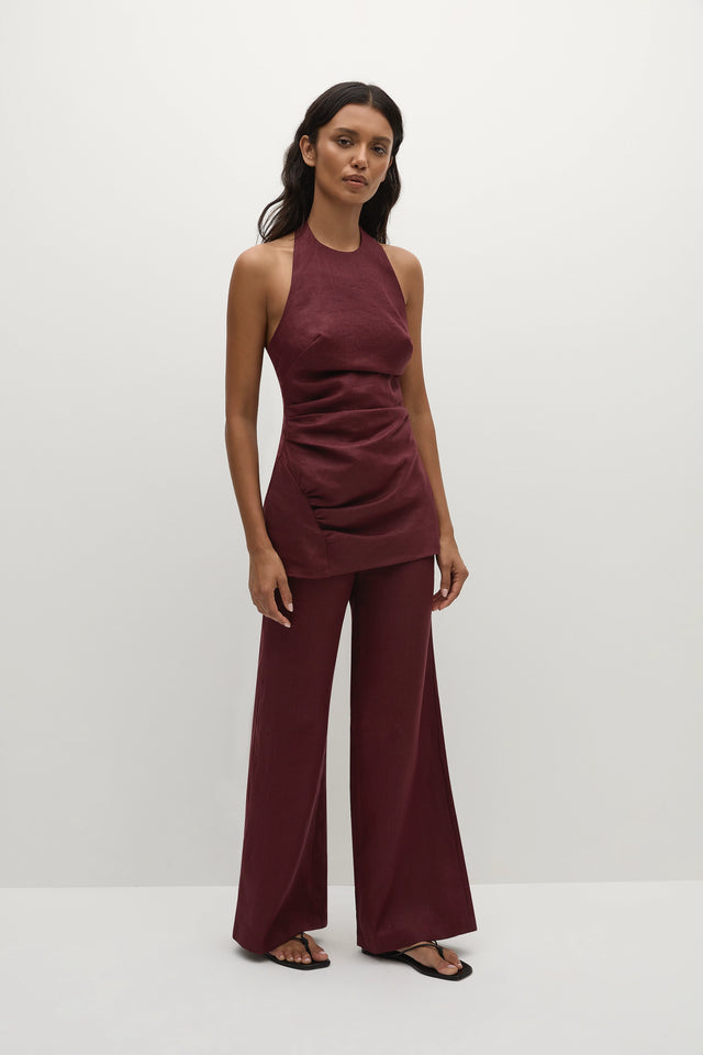 Syna Pant Bordeaux