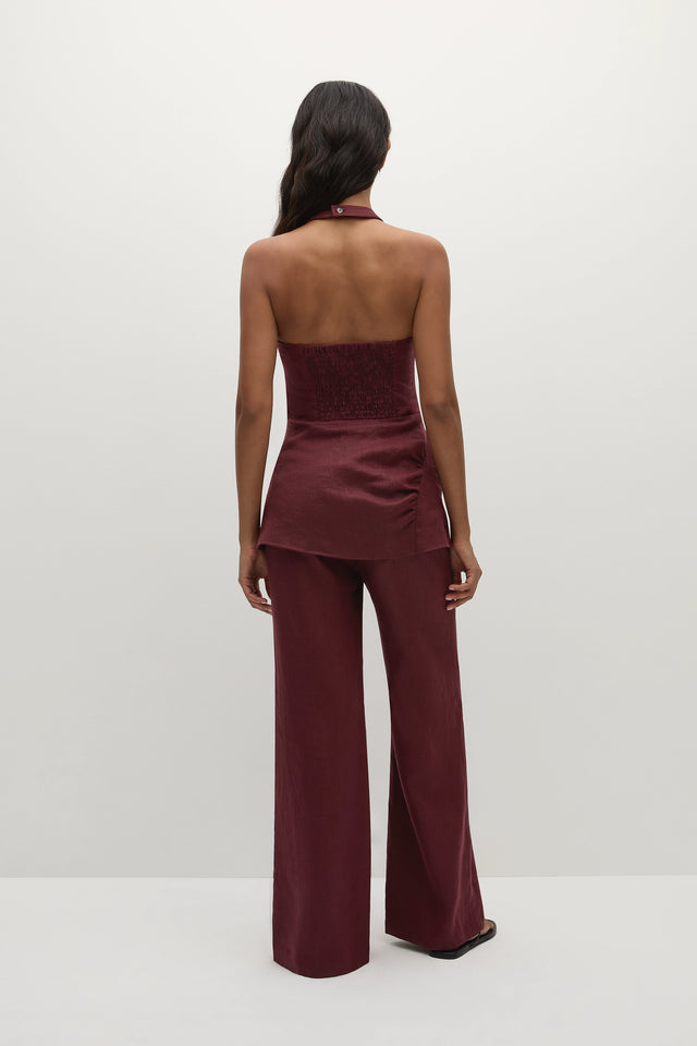 Syna Pant Bordeaux