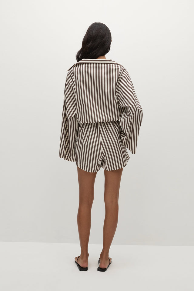 Aksel Playsuit Norway Stripe Espresso