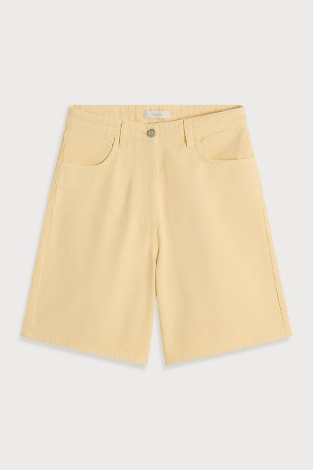 Iris Denim Short Faded Butter