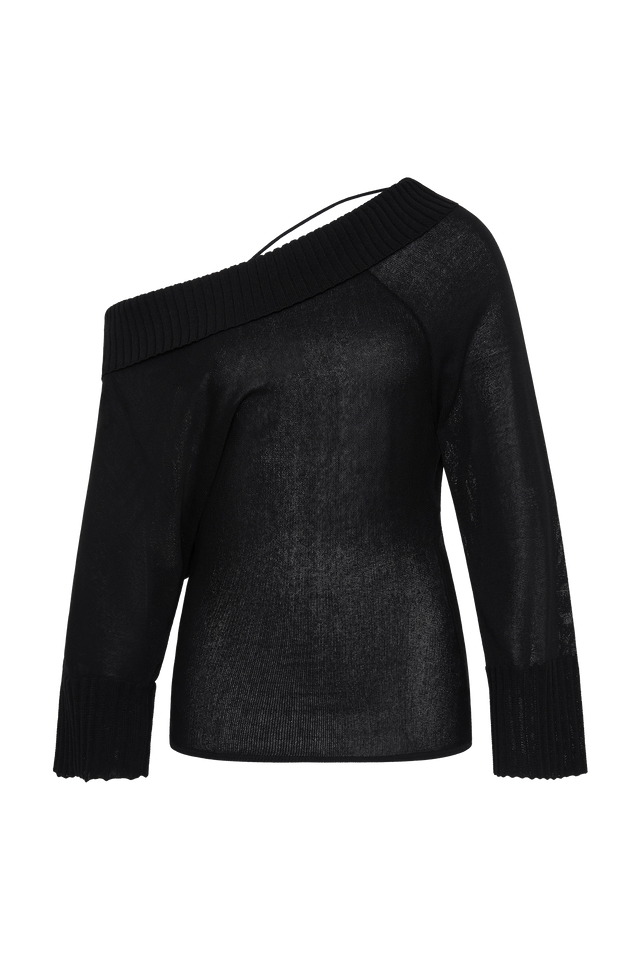 Cecilie Knit Top Black