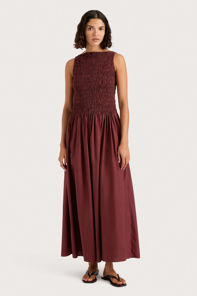 Margot Maxi Dress Bordeaux