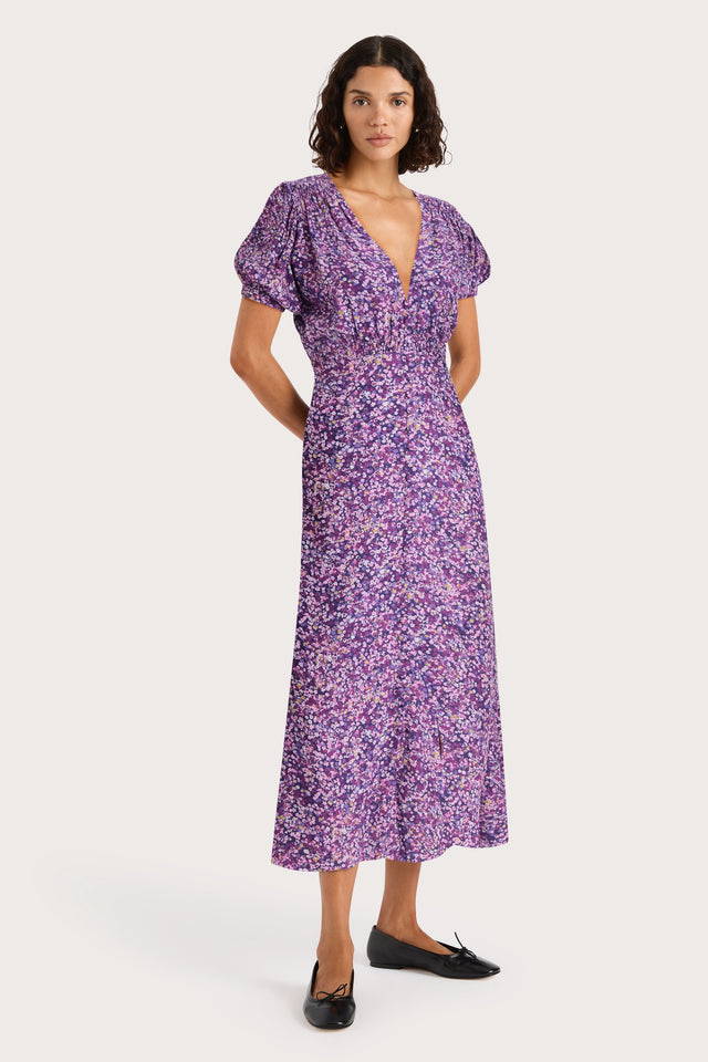 Bellavista Midi Dress Meander Micro Purple