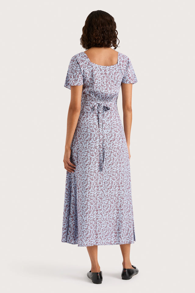 ari midi dress faithfull the brand Faithfull the Brand Ari Midi Dress Jasmine Red