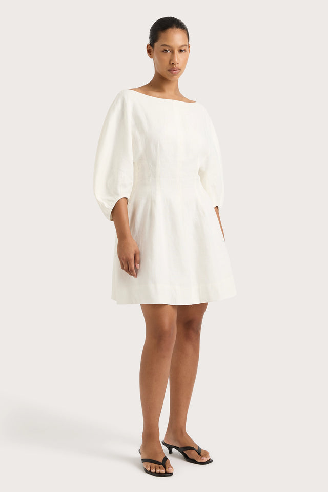 Lowen Mini Dress White