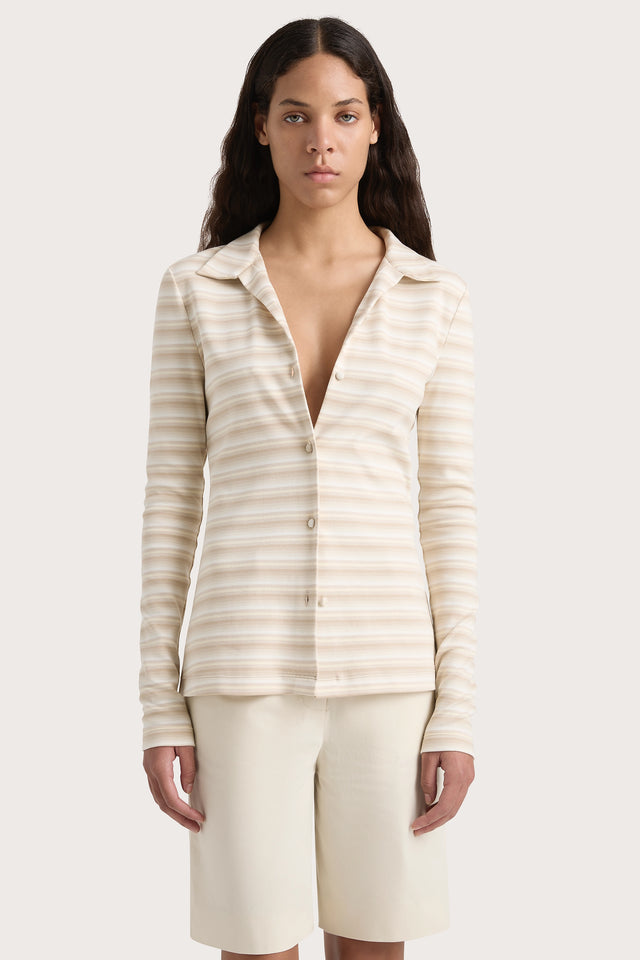 Tiesse Shirt Cream Stripe