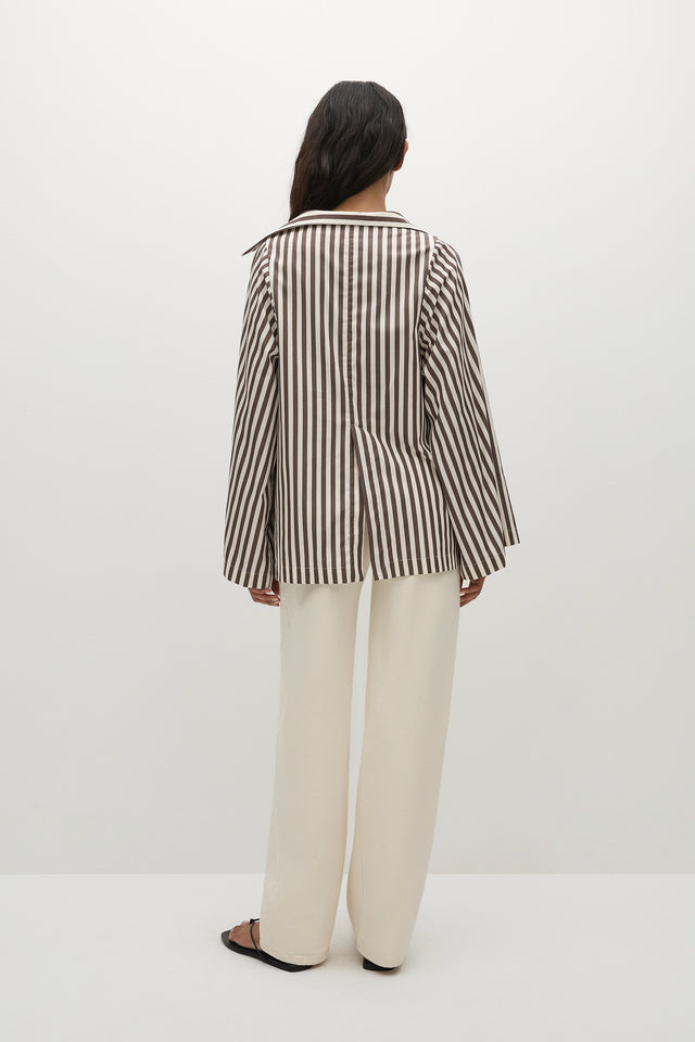 Gaia Top Norway Stripe Espresso