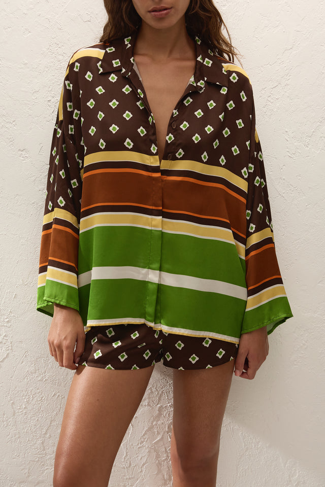 Cora Shirt Valencia Stripe