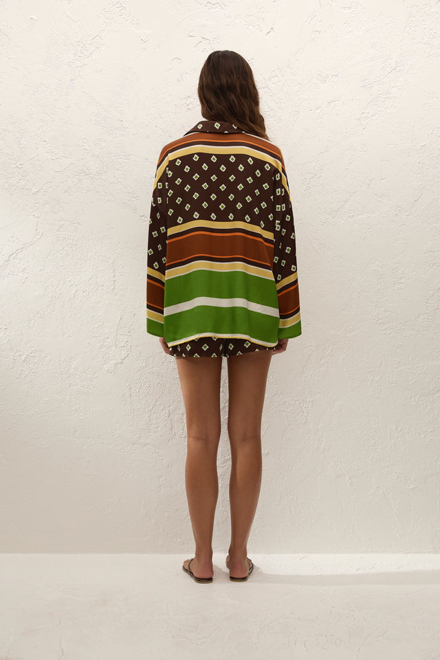 Cora Shirt Valencia Stripe