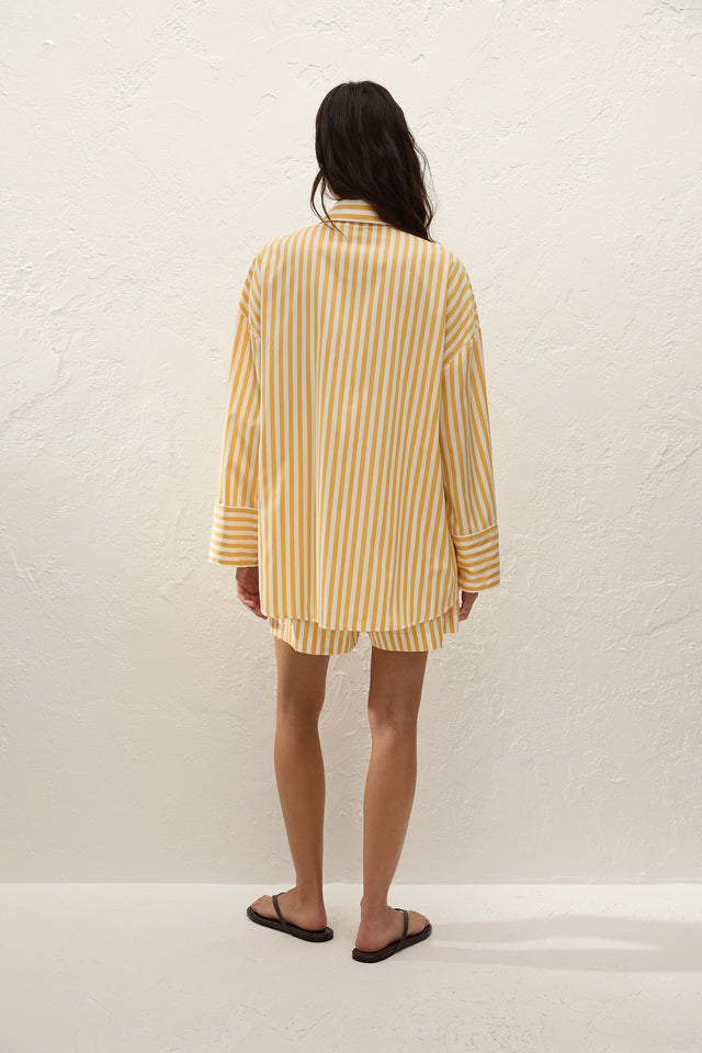 Clemente Shirt Orozco Stripe Mustard