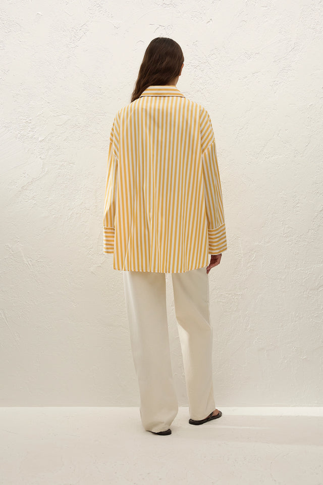 Clemente Shirt Orozco Stripe Mustard