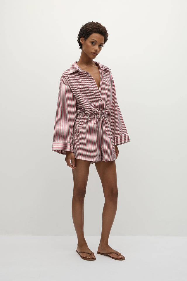 Freja Playsuit Clare Stripe