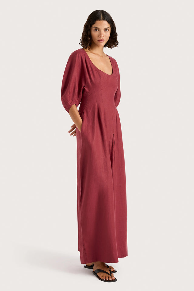 Raynara Maxi Dress Wine