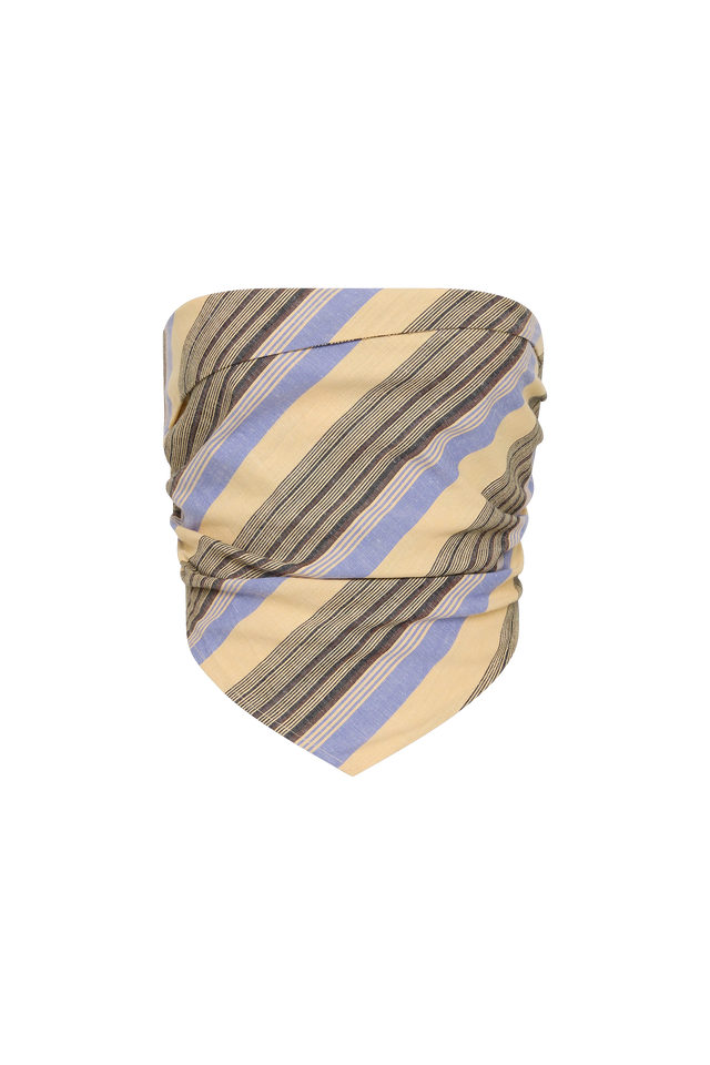 Antibes Strapless Top Marine Stripe