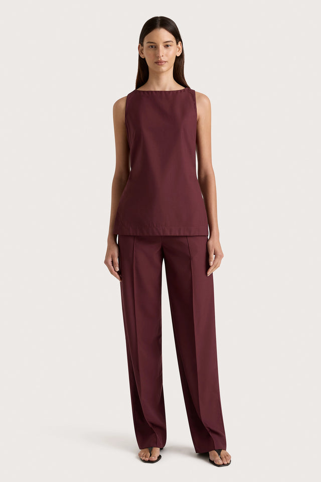 Emilie Trouser Bordeaux