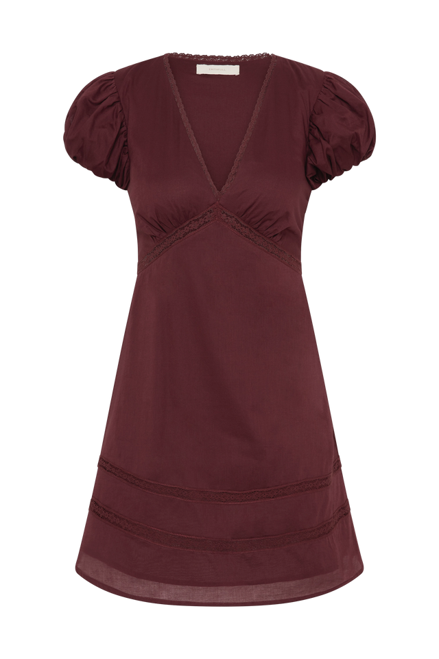 Ulla Mini Dress Bordeaux