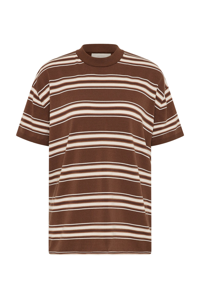 Le Paz Top Ombre Stripe Macro Carob