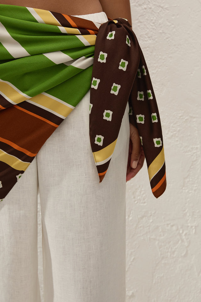 Soleil Waist Scarf Valencia Stripe