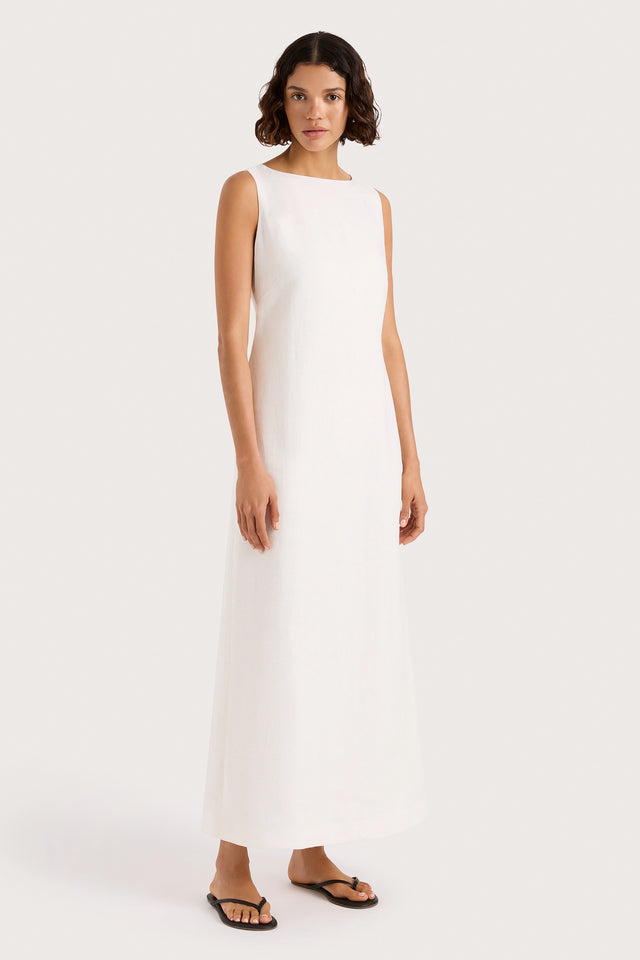 Taylor Midi Dress White