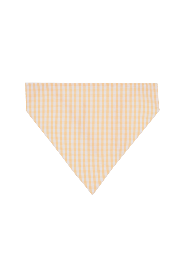 Lucia Head Scarf Butter Textured Gingham