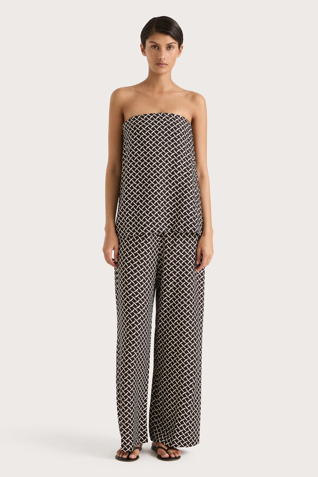 Dalene Pant Espresso Geo