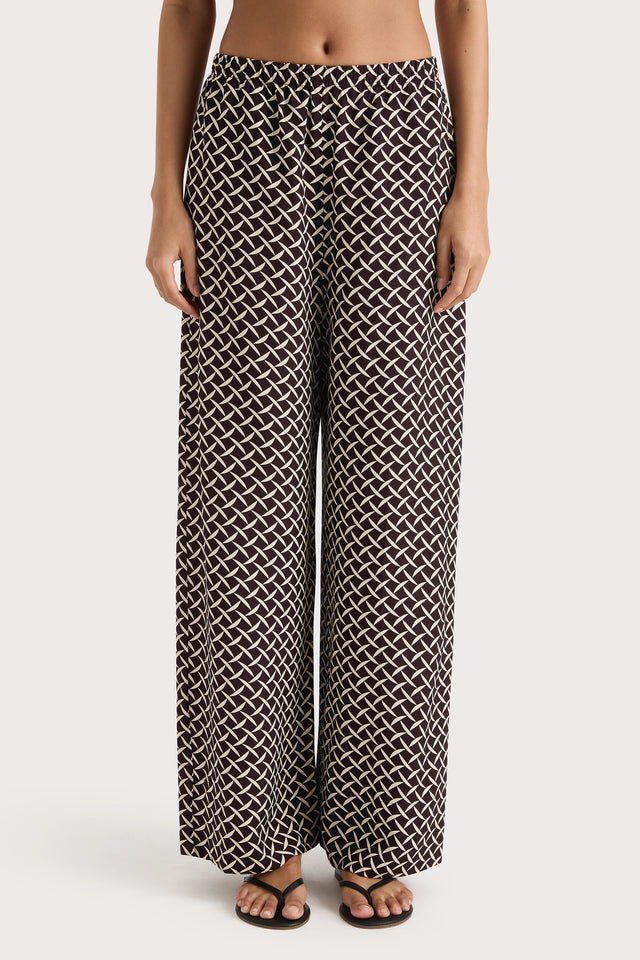 Dalene Pant Espresso Geo