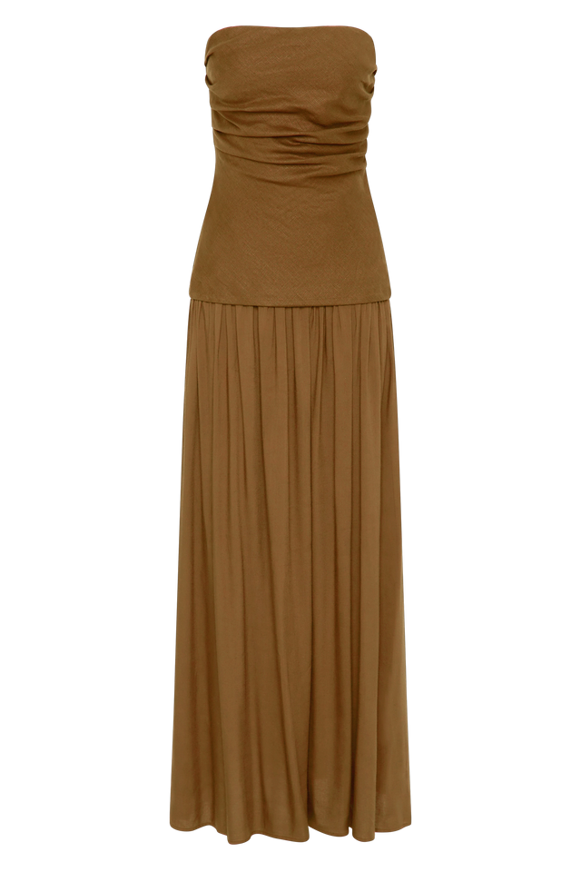 Hedy Maxi Dress Tobacco