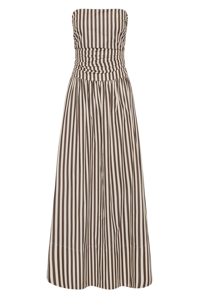 Vera Maxi Dress Norway Stripe Espresso