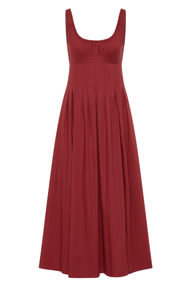 Rosalina Midi Dress Porto Red