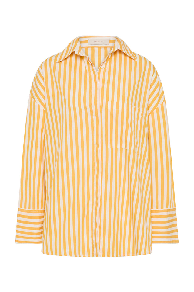 Clemente Shirt Orozco Stripe Mustard