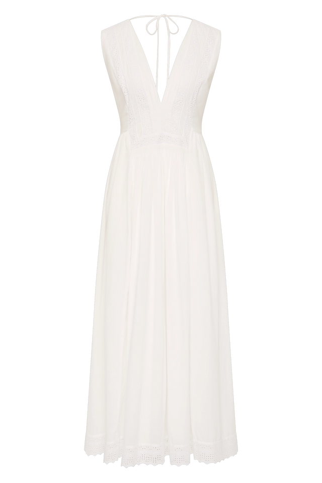 Dalila Midi Dress Fernanda Lace Antique White