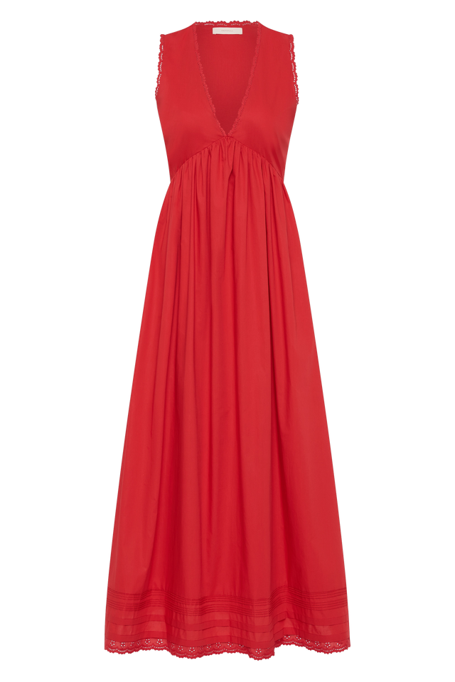 Jovita Midi Dress Red