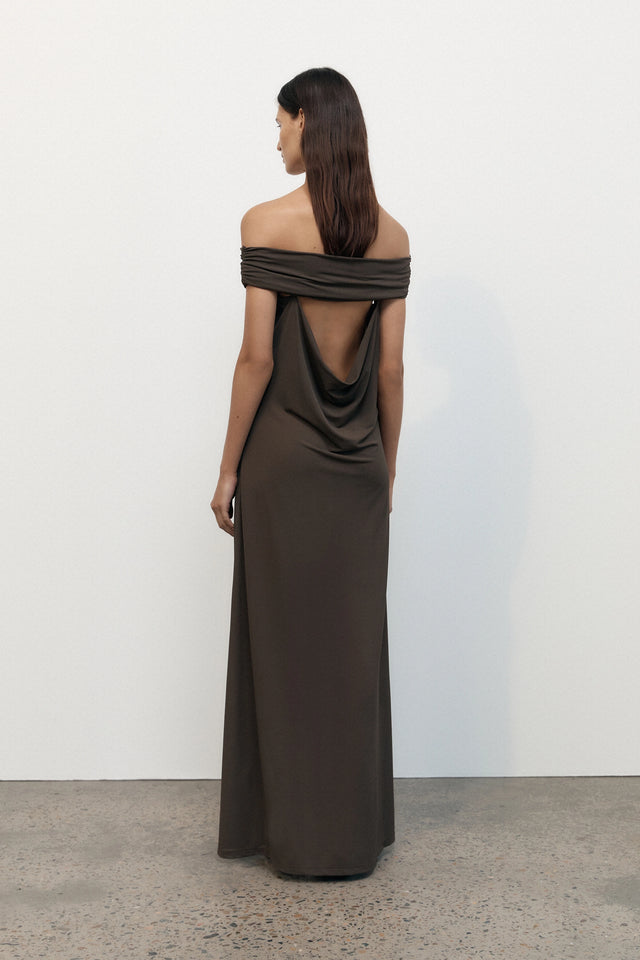 Sofie Maxi Dress Chocolate Brown - Final Sale