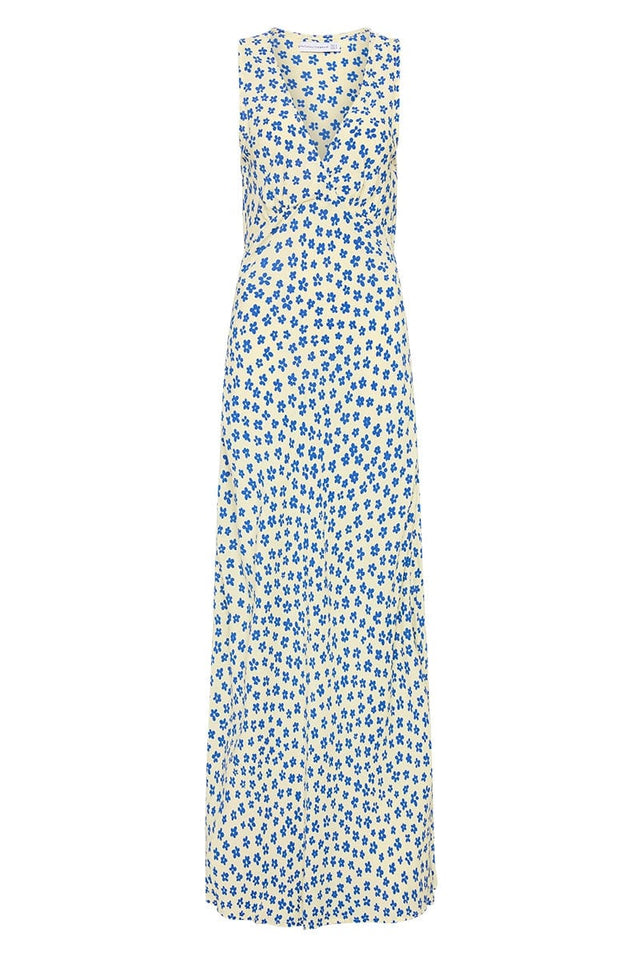 Acacia Maxi Dress Gita Floral Blue - Final Sale
